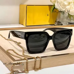 fendis sunglasses Fashion Designer Women Oversized Square Sunglasses Made Of Ladies Square Glasses With Chain 696