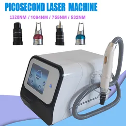 1064nm, 532nm, 1320nm, 755nm Laser Tattoo Removal Machine Q Switched ND Yag Laser Black Face Doll Picosecond Laser Remove Pigment Birthmarks Picolaser Skin Care Device