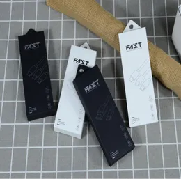 Caixa de embalagem de varejo de papel preto branco para iphone samsung 1m 2m 3m caixa de exibição de cabo usb para xiaomi huawei carregador line3255660
