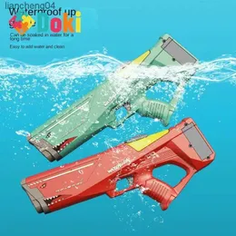 Arma brinquedos tubarão elétrica de alta pressão pistola de água brinquedos crianças forte yi spray à beira de uma luta de água à prova dwaterproof água menino brinquedos atacado