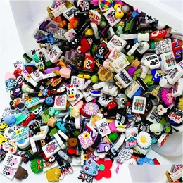 Acrylic, Plastic, Lucite Acrylic Plastic Lucite 50 100Pcs Mystery Random Focal Beads Sile Mini Food Grade Chewing Teeth Bead Diy Nipp Dhtsd