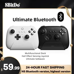 8BitDo Ultimate беспроводной Bluetooth-контроллер с зарядной док-станцией, джойстик с датчиком эффекта Холла для Windows 10 11SteamAndroid 240306