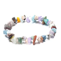 Perline Aggiornamento 7 Chakra Adam Pietra naturale Perline Fili Bracciale Braccialetti irregolari per le donne Gioielli moda uomo Drop Delivery Jewe Dhf2T