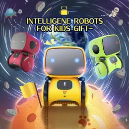 Robot giocattolo Controllo vocale Robot interattivo Giocattolo carino Robot intelligente per bambini Ballo Comando vocale Controllo tattile Giocattoli Regali di compleanno 240304