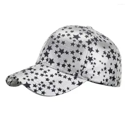 Ball Caps Trendy Five-pointed Star Print Adults Baseball Hat Dad Unisex Style Sun Protection