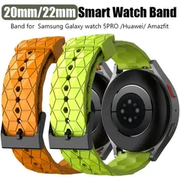 Oglądaj zespoły 20 mm 22 mm inteligentny pasek dla Samsung Galaxy 5/5pro silikonowy pasek Huawei GT/3Pro 46 mm Runner Belt Amazfit