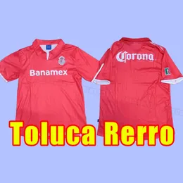 Retro Deportivo Toluca 04 05 Mens Soccer Jerseys M. Araujo J. Angulo Baeza Venegas 3rd Special Editions Football Men 2004 2005シャツ半袖ユニフォーム