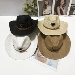 Women Designer Ruffled Straw Hat Fashion dzianin czapka dla mężczyzn Kobieta szeroka rdzeń czapki letnie wiadro