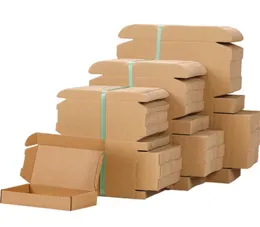 Große Express-Box in Kraftfarbe, leer, für kleine Unternehmen, Verpackungsbox, Verpackung ganzer Kartons, Karton1090375