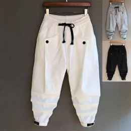 Hosen 2023 Sommer Heißstil Persönlichkeit Design Style Schrägstil Herren Trend Micro Ha Fashion Casual Sports Hosen Streetwear Männer Männer