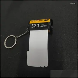 Nyckelringar Lanyards Keychains sublimering av tomt minne Film Key Ring Transfer Printing Material 15 Stycken/Lot Drop Delivery Fashion A DHPLD