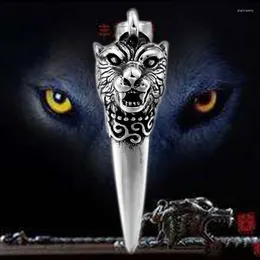 Pendant Necklaces Beier 316L Stainless Steel Norse Vikings Scandinavian Amulet Necklace Cool Wolf Head Original Animal Jewelry LP380