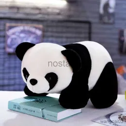 Fyllda djur 20 cm Söt liggande Panda Doll National Treasure Zoo Plush Toy R230904 240307