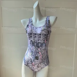 Designer Full tryckt bikini Sexig Slim Fit Leakback Swimsuit Summer Beach Bikini Letter Tryckt Bikini för Summer Surf Quick Torking Badkläder