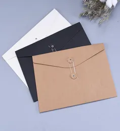 400PCSLOT BROWN KRAFT PAPER A5A4 حامل مستند حقيبة تخزين ملفات الجيب مع حقيبة التخزين لسلسلة التخزين SPECT S2089641