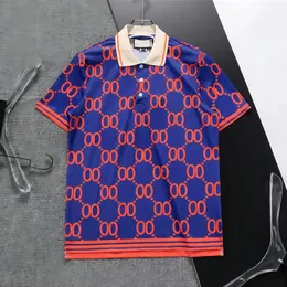 Polo Shirt Mens T Shirt Designer Polo Luxury Brangdy Shirts Womens Fashion 260g 100% Pure Cotton Letter Print Design Kortärmad grossistpris Asiatisk storlek M-XXXL