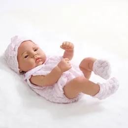 17 인치 45cm Reborn Dolls Baby Dolls Baby Dolls Toys Girl Lifelike Reborn Dolls 전신 실리콘 소녀 인형 Bebe 인형 장난감 크리스마스 선물 240226