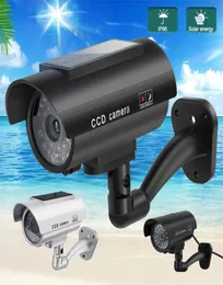 IP -kameror Solar Power Dummy Camera Outdoor Simulation Indoor Bullet LED Light Monitor Security Waterproof Fake CCTV Surveillance 6962847