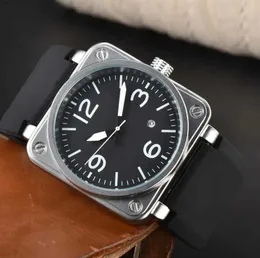 U1 Top AAA Man Watch BR Automatic Mechanical movement date 03-92 Bell Luxury Multifunction Rubber Strap Waterproof Sapphire Swiss Watch Ross Square Wristwatch I570