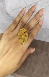 Fedi nuziali Mulher Do Anel Strass rosso Amante De Presente Novo Grande Desenho Cristal Dourado1186023