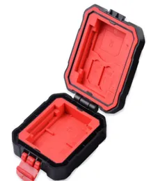 Blackred Antishock Drop Waterproof IP67 Memory Card Storage Case Protective Box Holder för CF SD MSD XQD TF SD4321597