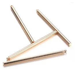 Charms 10PCS/lot Copper Round Bar Stick Charm For Jewelry DIY Making Roun Pendant Accessories