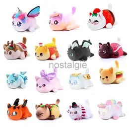 Stuffed Animals Cute Meows Plush Doll Aphmau Mee Meow Food Cat Coke French Fries Burgers Bread Sandes Sleeping Pillow Children Gifts 230224 240307