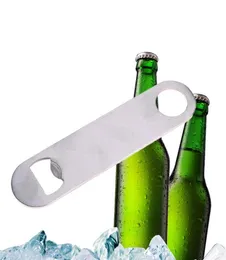 Large Flat Stainless Steel Beer Bottle Cap Bar Blade Opener Tool Business Card Beer Openers multifunction bottle opener6761395