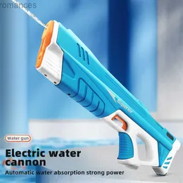 Toys Gun Sand Play Water Fun Auto Water Sucking Burst Electric Water Gun Kids Beach Pool Water Fight Power Shooting Summer Outdoor Water Gun Toy Gifts 240307