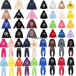 (تسليم 10 أيام) SP5der Young Thug 5555555 Men Women Hoodie عالية الجودة الرغوة طباعة العنكبوت ويب للبلوزات الوردي الوردي Hoodies Designer Pullovers S-2XL