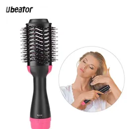 Secador de cabelo elétrico secador de cabelo curling ferro escova rotativa ferramentas de estilo profissional 2 em 1-air brush240227
