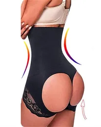 Plus Size Vita Trainer Body Shaper Scava Fuori Pancia Alta Butt Lifter Donna Pantaloncini Firm Shapewear Grande 4XL 3XXL 2201151935548