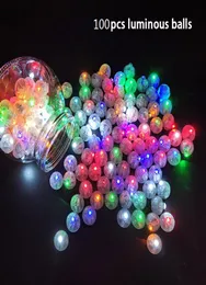 100pcslot Round Mini LED LED Light Light Lights Luminous Balls Party LED Flash Lamp لعيد الميلاد الزفاف الزفاف 1597356