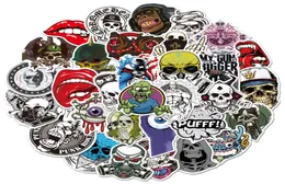 50pcslot Horror Skull Zombie Graffiti Stickers DIY Skateboard Guitar Laptop Motorcykel Cool Decal Waterproof Kid Toy Sticker2090187