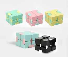 Infinity Cube Candy Color Puzzle Anti Toy Finger Hand Spinners ألعاب ممتعة للأطفال ADHD ADHD Leaff Gift1490654