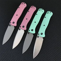 Mini BM 533 Folding Knife Nylon Fiber Handle Pocket Knives Outdoor Camping Safety Defense Pocket EDC Tool