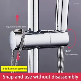 Badtillbehör Set badrumstillbehör 360 ° Rotation 18-25mm Justerbar duschhuvudhållare Clamp Dowchhead Rail Slide konsol