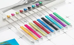 USA Ręcznie robione warsztaty Kolorowe Dodaj koraliki Pensje promocyjne DIY Ball Pen Solidne metalowe beadable DIY P7305295