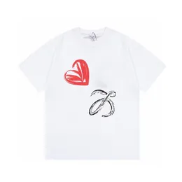 CDGS Oyun T-Shirt Europe Style Erkekler Kadınlar Seviyor Kalp Pufu Baskı Gevşek Tee Kadınlar Yaz Günlük Kısa Kollu Aşk T STARTVU6P