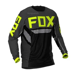 2023 T-shirt da uomo Fox Straight Tuta da ciclismo per sport all'aria aperta Moto da corsa con riduzione della velocità