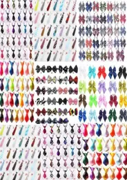Dog Apparel 60PCLot Arrival Colorful Adjustable Pet Neckties Bowties Cat Puppy Bow Ties Grooming Supplies 6 Types GL01112894732