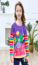 VIKITA T Shirts Children Kids Child TShirt Long Sleeve T Shirt For Girls Tops Baby Tshirt Tee Shirt Fille Girls Clothes L328 Y2008299204