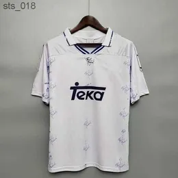 Fußballtrikots Retro Real Redondo Madrid Zamorano Heim weiß blau Fußballtrikots Vintage MAGLIA futbolH240307