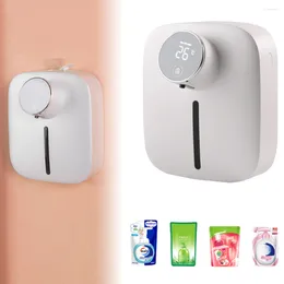 Dispenser di sapone liquido Dispenser automatici da 300 ml Fissato al muro Lavatrice intelligente Lavatrice USB Ricarica Liqiud per il bagno Cucina