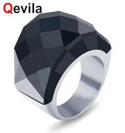 Wedding Rings Qevila Fashion Court Vintage Men039s Ring Noble Titanium Stainlee Steel Women039s Colorful Party Engagement8979986