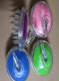 Massageador de cabeça redondo de silicone para lavar escova massagem couro cabeludo coceira banho germinal cabeça de plástico meridiano comb1895873