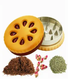 55mm Cookiee Shape Biscuit Metal Smoke Grinder Tabacco Crusher2499015