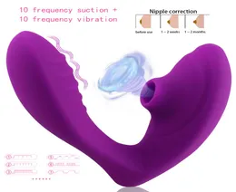 Vibrador de sucção de 10 frequências, cabeça dupla à prova d'água, produtos para adultos, sucção de clitóris, gpoint, massagem feminina, vibr5432394