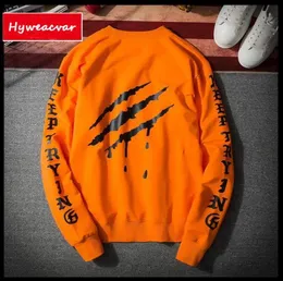 HYWEACVAR Fashion Mens Skateboards Sweatshirts Hoodie KEEP TRYING Gothic Printed Long Sleeve Hoody Clothing9989052