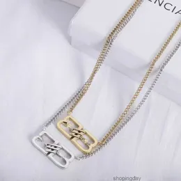 2024 men Luxury Designer Necklace Choker Pendant Chain 18k Gold Plated Stainless Steel Bb Letter Necklaces Wedding Jewelry Accessories AUOA7